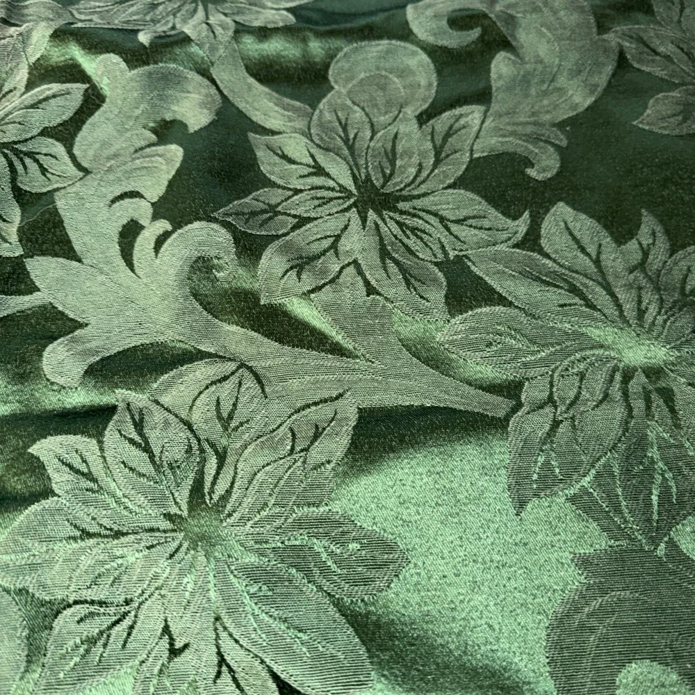 St Nicholas Square Emerald Green Tablecloth Fabric Oblong Rectangle 60 x 104